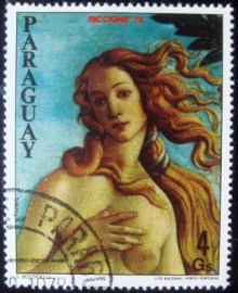 Selo postal comemoratico do Paraguai de 1978 - Riccione '78