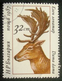 Selo postal comemorativo Bulgaria 1987 - Roebuck