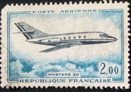 Selo postal comemorativo da França 1965 Mystère 20