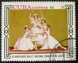 Selo postal comemorativo de Cuba 1978 National Ballet, 30th anniversary