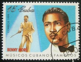 Selo postal de Cuba de 1999 Benny More'