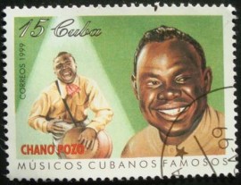 Selo postal de Cuba de 1999 Chano Pozo