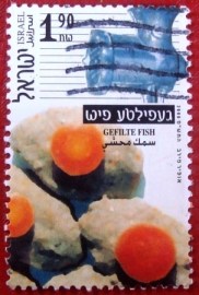 Selo postal de Israel de 2000 Gefilte Fish