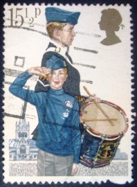 Selo postal Comemorativo do Reino Unido de 1982 - Boy's Brigade
