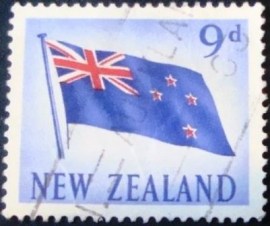 Selo postal definitivo da Australia de 1960 - Flag