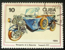 Selo postal definitivo de Cuba 1985 Fanomobil, 1925