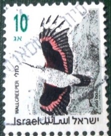 Selo postal de Israel de 1992 Wallcreeper