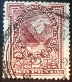 Selo postal efinitivo da Nova Zelandia de 1898