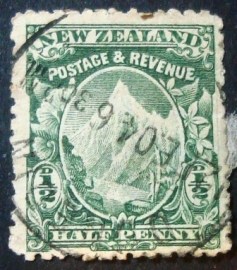 Selo postal efinitivo da Nova Zelandia de 1904