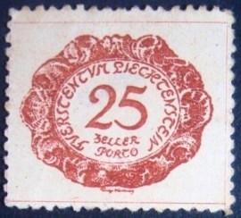 Selo postal Porte Devio de Liechtensteins 1920 figuras 25