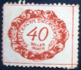 Selo postal Porte Devio de Liechtensteins 1920 figuras 40