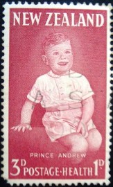 selo semi-postal da Nova Zelandia de 1963 Prince Andrew