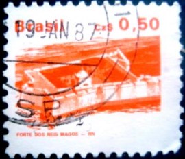 Selo postal Regular emitido no Brasil em 1986 - 646 U