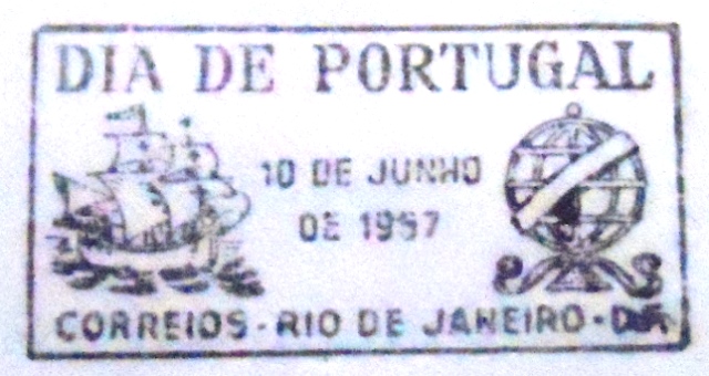 Envelope Comemorativo do Brasil de 1957 Craveiro Lopes
