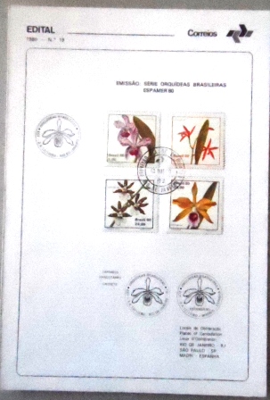 Edital nº 19 de 1980 Orquídeas Brasileiras