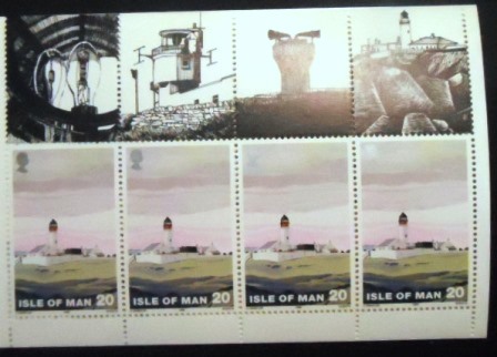 Booklet postal da Ilha de Man de 1996 Lighthouses