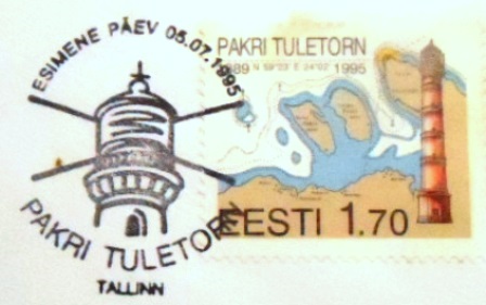 First Day Cover da Estônia de 1995 Pakri tuletorn