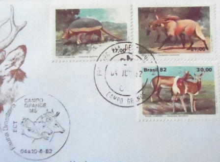 FDC Oficial nº 255 de 1982 Fauna Brasileira