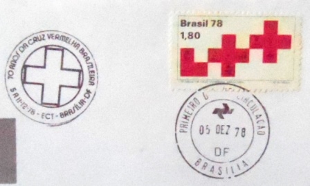 Envelope FDC Oficial de 1978 Cruz Vermelha