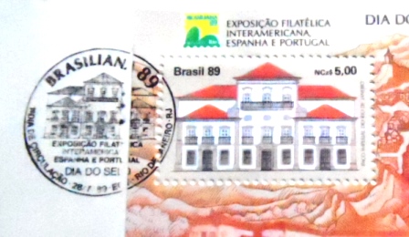 FDC Oficial nº 475 de 1989 Brasiliana 89