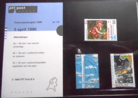 Série de selos postais da Holanda de 1990 Summer stamps 1990