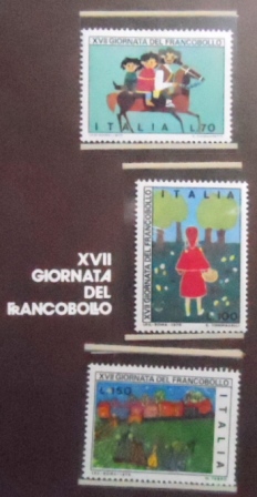 Série postal da Itália de 1975 Giornata de Francobollo