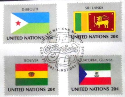 FDC da ONU Nova Iorque de 1981 Djibouti
