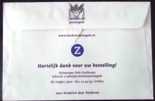Envelope e bloco da Holanda de 2000 Children's Adventures