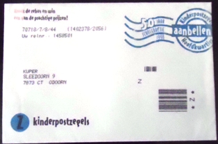 Envelope + Bloco postal da Holanda de 1998 Children's feasts