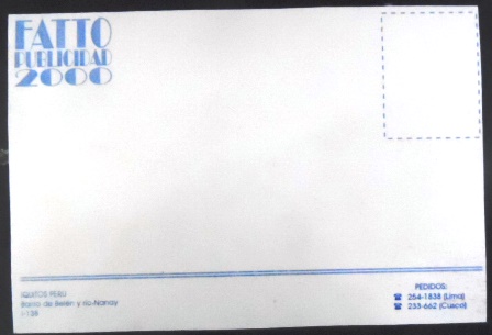 Cartão postal do Peru de 2000 Iquitos