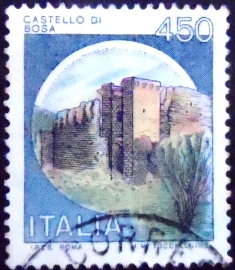 Selo postal da Itália de 1980 Bosa