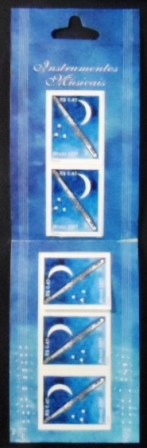 Caderneta de selos do Brasil de 2001 Flauta