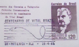 Folhinha Oficial nº 18 de 1965 Centenário Dr. Vital Brazil