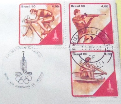 FDC Oficial nº 202 de 1980 Olimpíadas de Moscou