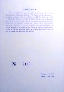 Folhinha Oficial nº 27 de 1966 Batalha de Tuiuti 5467