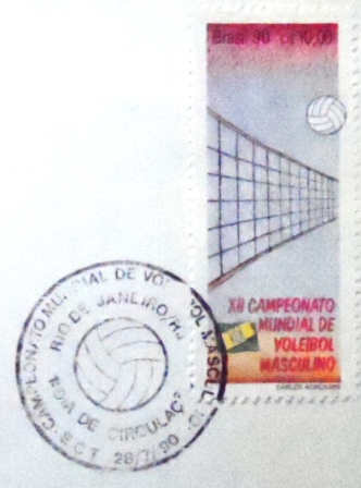FDC Oficial de 1990 nº 508 Mundial de Voleibol Masculino