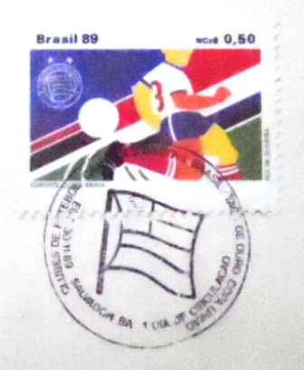 FDC Oficial nº 487 de 1989 Campeão Copa Brasil