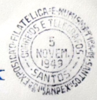 Selo postal Cinderela do Brasil de 1949 A. Souza Lobo