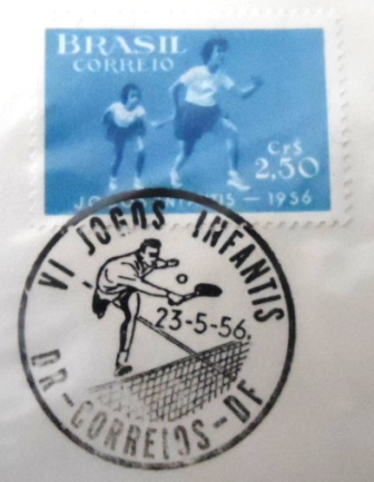 Envelope Comemorativo do Brasil de 1956 Jogos Infantis