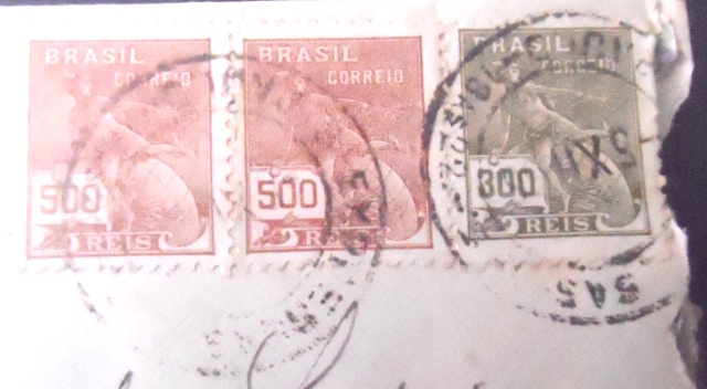 Envelope circulado em 1936 entre São Paulo x Araraquara 21