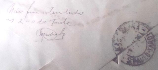 Envelope circulado em 1936 entre São Paulo x Araraquara 21