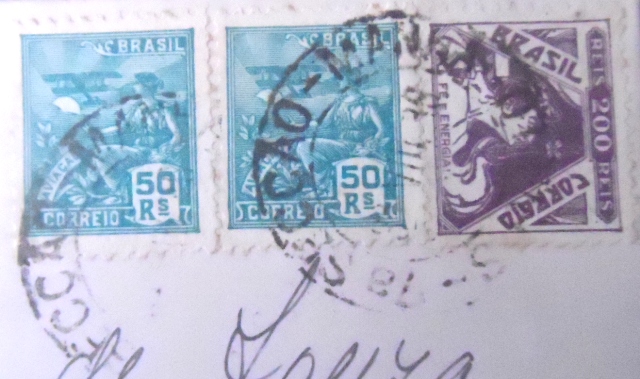 Envelope circulado em 1938 entre São Paulo x Araraquara