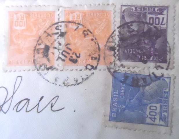 Envelope circulado em 1939 Araraquara x São Paulo