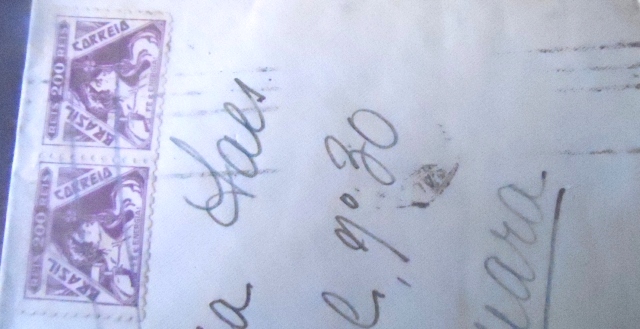 Envelope circulado em 1939 entre São Paulo x Araraquara