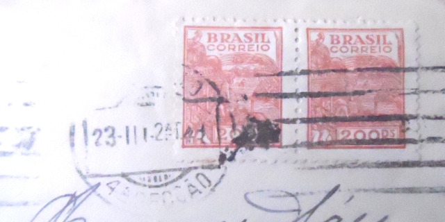 Envelope circulado em 1943 São Paulo x Rio de Janeiro