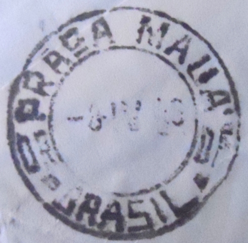 Envelope circulado em 1946 entre São Paulo x Rio de Janeiro