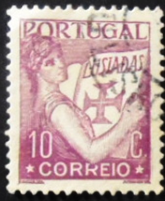 Selo postal de Portugal de 1931 Lusíadas