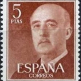 1955 - General Franco 5 c