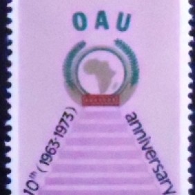 1973 - Stairs leading to OAU emblem