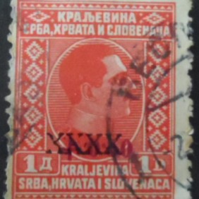 1928 - King Alexander overprint XXXX
